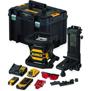 DCE080D1RS Rotationslaser Rot 18 Volt 2,0 Ah Li-Ion mit Bluetooth & Zubehör - Dewalt