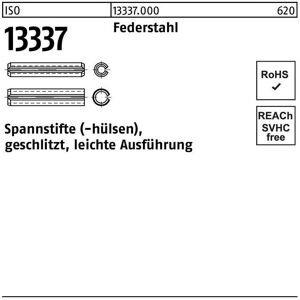 Spannstifthülse ISO 13337 geschlitzt 6 x 50 Federstahl leichte Ausf.