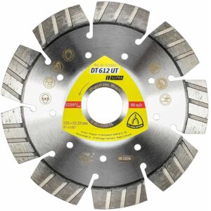 Dt 612 ut Diamanttrennscheiben, 125 x 2,4 x 22,23 mm 9 Segmente 33 x 2,4 x 12 mm, Standard Turbo - Klingspor