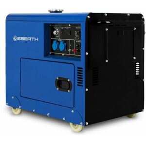 Eberth - 5000 Watt Notstromaggregat Diesel Stromerzeuger Stromgenerator 10 ps Dieselmotor, 4-Takt, E-Start, 2x230V, 1x12V, Automatischer Voltregler