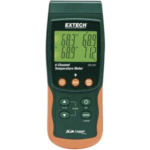 SDL200 Temperatur-Messgerät -199 - +1700 °c Fühler-Typ k, j, t, e, r, s, Pt100 Datenlogger-F - Extech