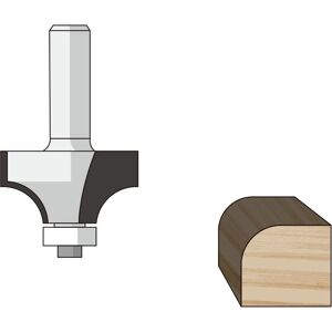 Abrundfräser hm 18,7x9,5x49mm, R=3mm, S=8mm - Famag