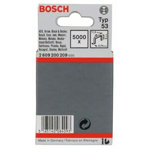 Feindrahtklammer Typ 53, 11,4 x 0,74 x 6 mm, 5000er-Pack - Bosch