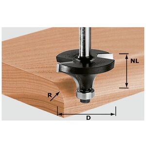 Abrundfräser hw Schaft 8 mm hw S8 D31,7/R9,5 kl Nr.:491015 - Festool