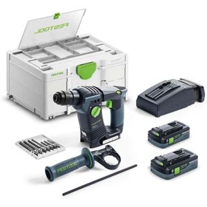 Festool Akku-Bohrhammer BHC 18 HPC 4,0 I-Plus, 2x4,0 Ah+Lader+Bohrer+Systainer