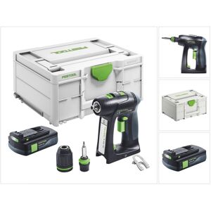 C 18-Basic Akku Bohrschrauber 18 v 45 Nm Brushless + 1x Akku 3,0 Ah + Systainer - ohne Ladegerät - Festool