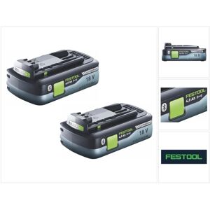 HighPower Akku Set 18V mit 2x Akku 4,0Ah hpc-asi ( 205034 ) Bluetooth mit Airstream Technologie - Festool