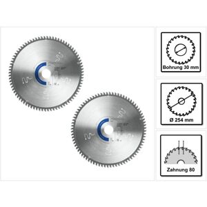 Festool - Spezial Kreissägeblatt Set 2x TF80 a 254 x 2,4 x 30 mm ( 2x 575978 ) für tks 80 Tischkreissäge