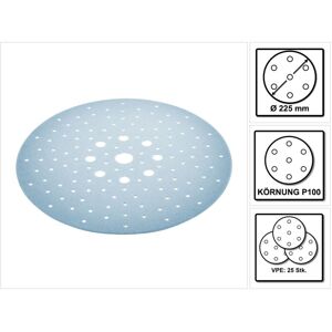 Festool STF D225/128 Schleifscheibe Granat P100 225 mm 25 Stk. ( 205656 ) für Langhalsschleifer PLANEX