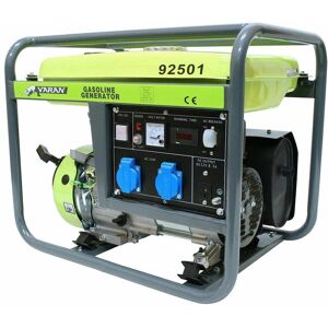 Varan Motors - 92501 GENERATOR STROMERZEUGER STROMAGGREGAT 2800W 2 x 230V + 12VDC BENZIN - Grau