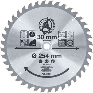 BGS TECHNIC Hartmetall-Kreissägeblatt ø 254 x 30 x 3,2 mm 40 Zähne