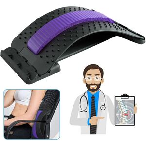 Hengda Rückenstrecker.Rückenmassage.3 Stufen Einstellbar Nackenstrecker Ortopedischer.zur Haltungskorrektur und Rückenschmerzen Linderung.Bett-und