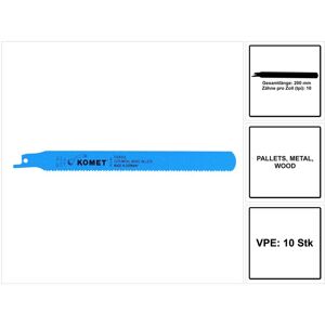 Säbelsägeblatt pallets 200mm 10tpi 10 Stk. ( 2x 501.361 ) HSS-Bi-Metall - Komet