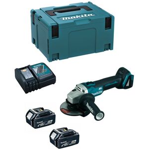 Mini-Winkelschleifer Makita DGA504RTJ (2 x 5,0 Ah + DC18RC + makpac 3)