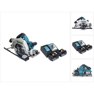 Dhs 900 RM2U Akku Handkreissäge 36 v ( 2x 18 v ) 235 mm Brushless + 2x Akku 4,0 Ah + Ladegerät + Bluetooth Adapter - Makita