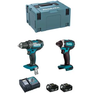 MAKITA Kit DLX2127MJ (DDF482 + DTD152 + 2 x 4,0 Ah + DC18RC + MAKPAC 3)