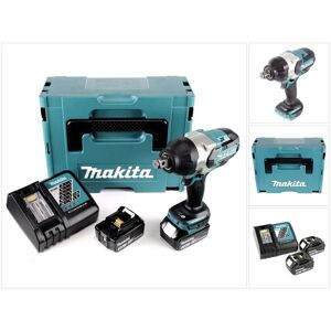 Makita DTW 1001 RFJ Akku Schlagschrauber 18V 3/4“ 1050Nm Brushless + 2x Akku 3,0Ah + Ladegerät + Makpac