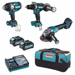 Makita - kit DK0158G301 DF001G+GA013G+TW001G+2xBL4040+DC40RA