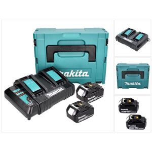 Power Source Kit 18 v mit 2x bl 1840 B 4,0 Ah Akku ( 197265-4 ) + dc 18 sh Doppel Ladegerät ( 199687-4 ) + Makpac - Makita