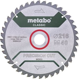 Precision cut wood classic 628652000 Kreissägeblatt 216 x 30 x 1.8 mm Zähneanzahl: 40 1 St. - Metabo
