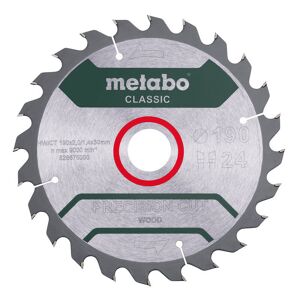 Sägeblatt 'precision cut wood - classic', 190x2,0/1,4x30 Z24 wz 15° /b - Metabo