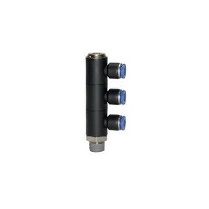 Riegler - L-Mehrfachverteiler »Blaue Serie«, 3-fach drehbar, r 1/2 a. Ø10mm