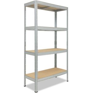 SHELFPLAZA Profi 155x110x30cm Schwerlastregal verzinkt / Metallregal 4 Böden mit je 200kg Tragkraft als Kellerregal, Garagenregal, Werkstattregal & Regal