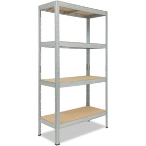 Shelfplaza - profi 155x70x30cm Schwerlastregal verzinkt / Metallregal 4 Böden mit je 200kg Tragkraft als Kellerregal, Garagenregal, Werkstattregal &