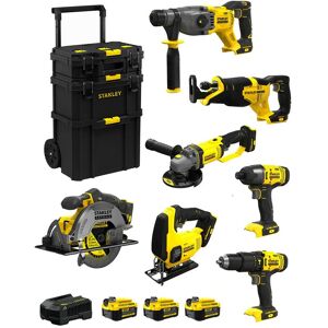 FatMax Kit SVK703 (SFMCH900 + SFMCG400 + SFMCD711 + SFMCF800 + SFMCS500 + SFMCS600 + SFMCS300 +3x4,0Ah+Ladegerät +Caddy) - Stanley