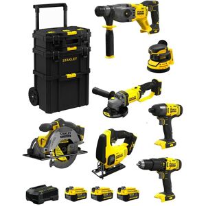 FatMax Kit SVK707 (SFMCH900 + SFMCG400 + SFMCD711 + SFMCF800 + SFMCS500 + SFMCS600 + SFMCW220 +3x4,0Ah+Ladegerät +Caddy) - Stanley