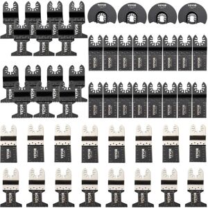 VEVOR 50x Sägeblatter Oszillierendes Zubehör Set HCS+Edelstahl Multitool Segmentsägeblatt 1-3/4 Zoll 1-3/8 Zoll 3-1/2 Zoll Multifunktionswerkzeug Zubehör