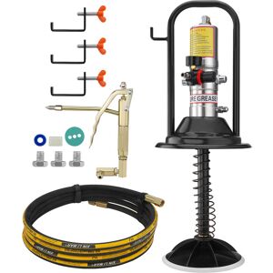 VEVOR Pneumatische 0,6-0,8Mpa Fettpumpe Druckguss-Aluminium Luftbetriebene Abschmierpumpe Durchfluss von 740 g/min Luftfettpumpe -20℃ bis 100℃