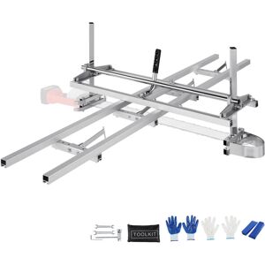 VEVOR Tragbares Sägewerk 355-914mm Kettensägenmühle Max. Schnittdicke 5,08-300 mm Kettensägewerk mit 2745x241x108,4mm Führungsschiene Geeignet für