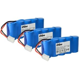 VHBW 3x Ni-MH Akku 2000mAh (6V) kompatibel mit Werkzeuge Bosch Roll-Lift K10, Roll-Lift K12, Bosch Rollfix D870E Ersatz für Bosch 9 500 005, 9000163,