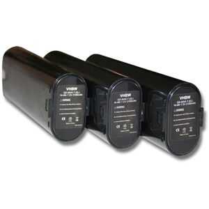 3x Akku kompatibel mit Makita UH3070DW, UM1000D, UM1200DW, UM1270DW Elektrowerkzeug (2100 mAh, NiMH, 7,2 v) - Vhbw