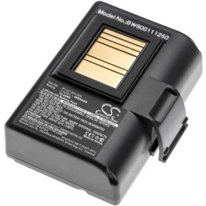 1x Akku Ersatz für Zebra AT16004, BTRY-MPP-34MA1-01 für Drucker Kopierer Scanner Etiketten-Drucker (2600 mAh, 7,4 v, Li-Ion) - Vhbw