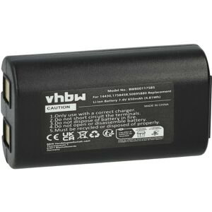 vhbw Akku kompatibel mit 3M PL200 Drucker Kopierer Scanner Etiketten-Drucker (650mAh, 7,4V, Li-Ion)