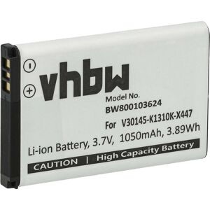 VHBW Li-Ion Akku 1050mAh (3.7V) kompatibel mit schnurlos Festnetz Telefon Siemens Gigaset SL910, SL910A Ersatz für V30145-K1310K-X447,