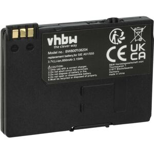 Akku kompatibel mit Way Systems mtt 1500 Ersatz für BASIC56 Funkgerät (850mAh, 3,7V, Li-Ion) - Vhbw