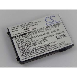 Akku kompatibel mit Wasp RS-232, WDT2200, WWS800 Barcodescanner pos (900mAh, 3,7V, Li-Ion) - Vhbw