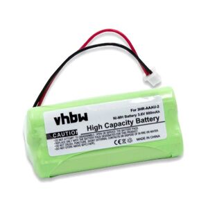 Ni-MH Akku 800mAh (3.6V) kompatibel mit schnurlos Festnetz Telefon Bang & Olufsen BeoCom 2 Ersatz für 3HR-AAAU-2. - Vhbw