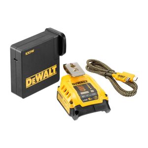 DeWALT Kombi-Ladegerät mit Powerbank-Funktion, USB-C-Anschluss, DCB094K-QW für 18 und 54 Volt Akkus