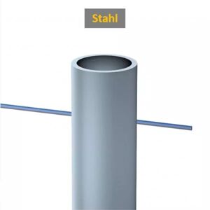 Gerüstrohr Stahl Ø 1 ½ “ bzw. 48,3 mm, 61 Stück