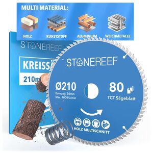 Stone Reef Sägeblatt 210x30 - Kreissägeblatt [Adapter Auf Bohrung - Neu