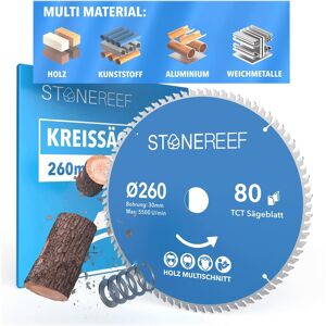 Stone Reef Sägeblatt 260x30 - Kreissägeblatt [Adapter Auf Bohrung - Wie Neu