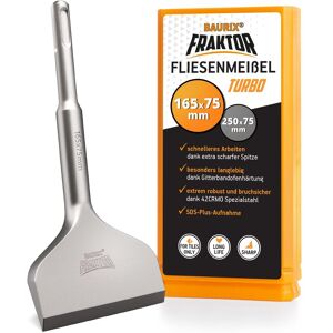 Baurix® Fliesenmeißel Sds Plus Meißel [165x75 Mm] I Fraktor®-System - Mühelos - Sehr Gut 165 x 75 mm