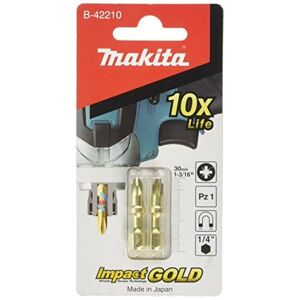 Makita B-42210 Impact Gold Shorton Bit Pz#1x1-3/16