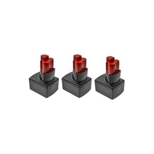 3x Milwaukee M12 B6 / 4932451395 Akkus (12 V, 6 Ah)