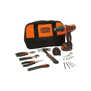 BLACK+DECKER Akku-Bohrschrauber BDCDD12HTSA, 10,8Volt