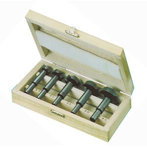 IDG Bohrwerkzeug (Holzwerkzeug) Forstnerbohrer in Holzbox -  5 teilig